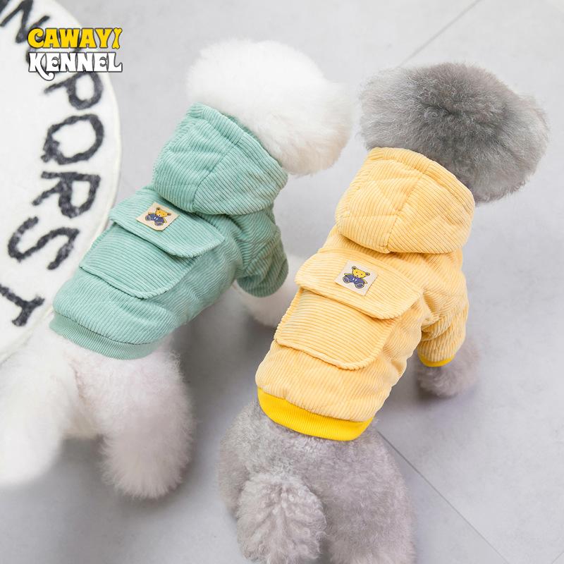 CAWAYI KENNEL Осень-зима Теплая вельветовая хлопчатобумажная одежда для собак Pet Fashion Собачья одежда Куртка с поводками Пакет для маленьких собак
CAWAYI KENNEL Осень-зима Теплая вельветовая хлопчатобумажная одежда для собак Pet Fashion Собачья одежда Куртка с поводками Пакет для маленьких собак