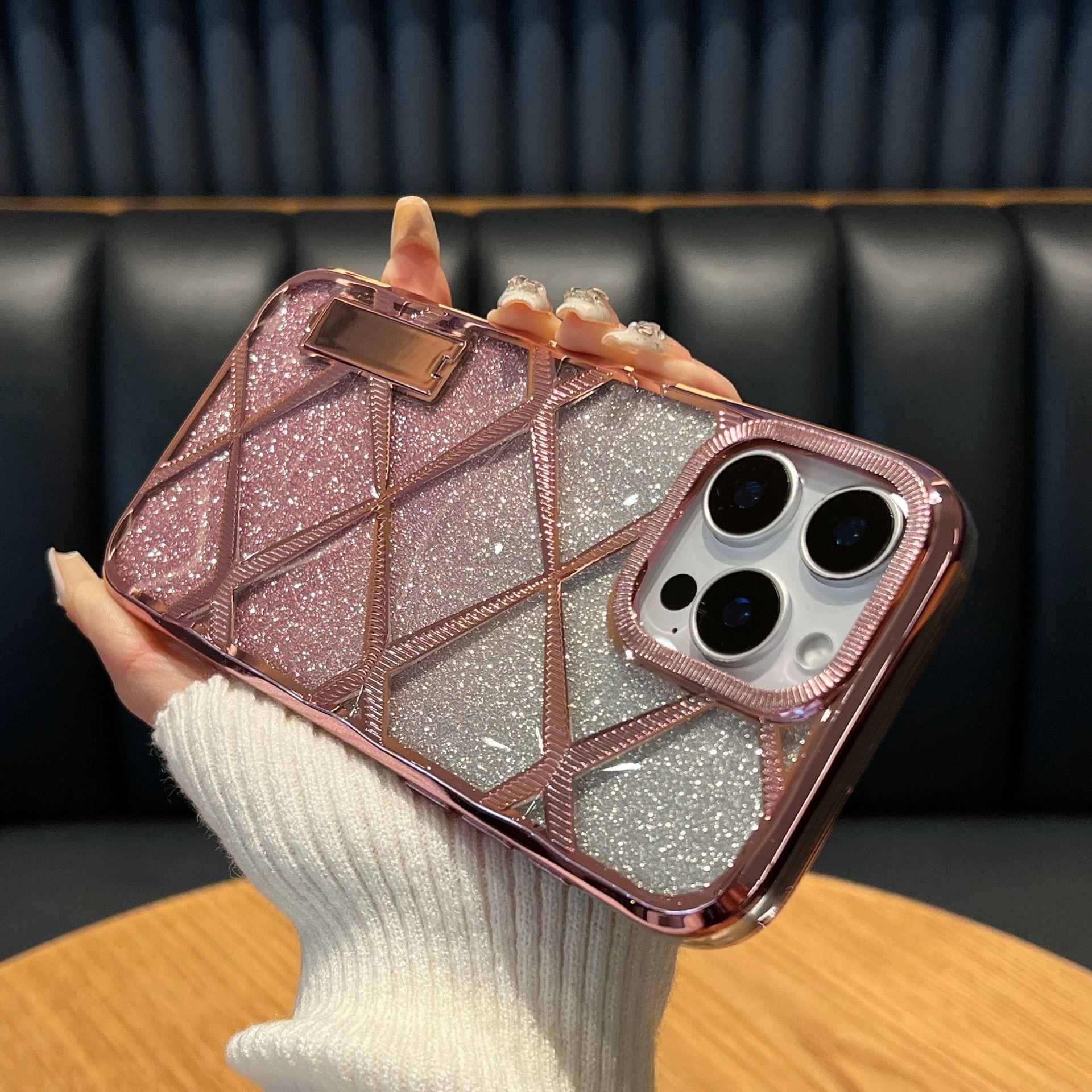 Suitable for Apple 16Promax Phone Case Invisible Stand Gradient Glitter Diamond Pattern IPhone15 Light Luxury Model iPhone 13
Suitable for Apple 16Promax Phone Case Invisible Stand Gradient Glitter Diamond Pattern IPhone15 Light Luxury Model iPhone 13