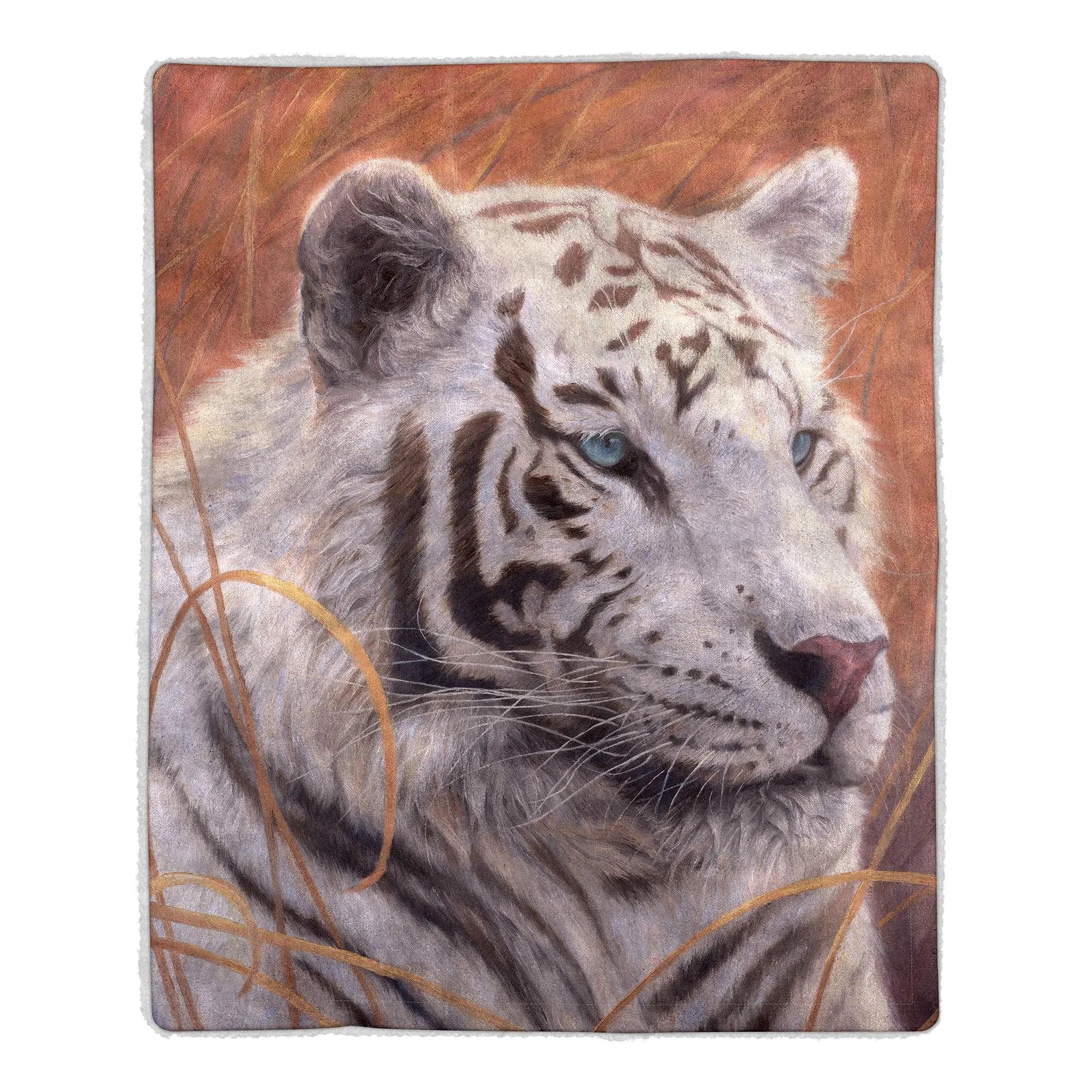 White Tiger Blanket Warm Plush Throw Fuzzy Bedspread Shawl for Bed Sofa Animal Print Flannel Blanket Fluffy Soft Cozy Blankets 75x90cm
White Tiger Blanket Warm Plush Throw Fuzzy Bedspread Shawl for Bed Sofa Animal Print Flannel Blanket Fluffy Soft Cozy Blankets 75x90cm