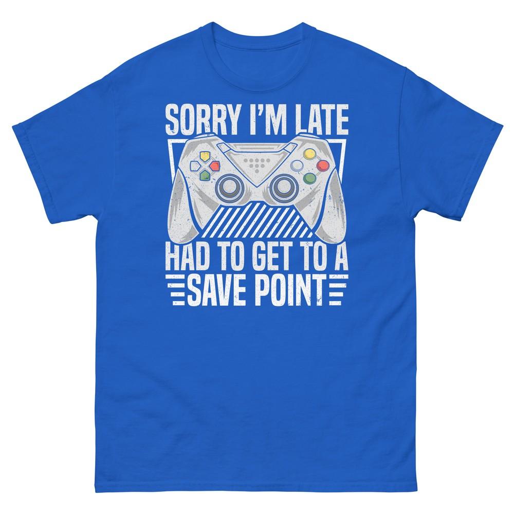 Sorry I’m Late Had to Get to Save Point Gamer Video Games Unisex Classic Tee 4XL
Sorry I’m Late Had to Get to Save Point Gamer Video Games Unisex Classic Tee 4XL