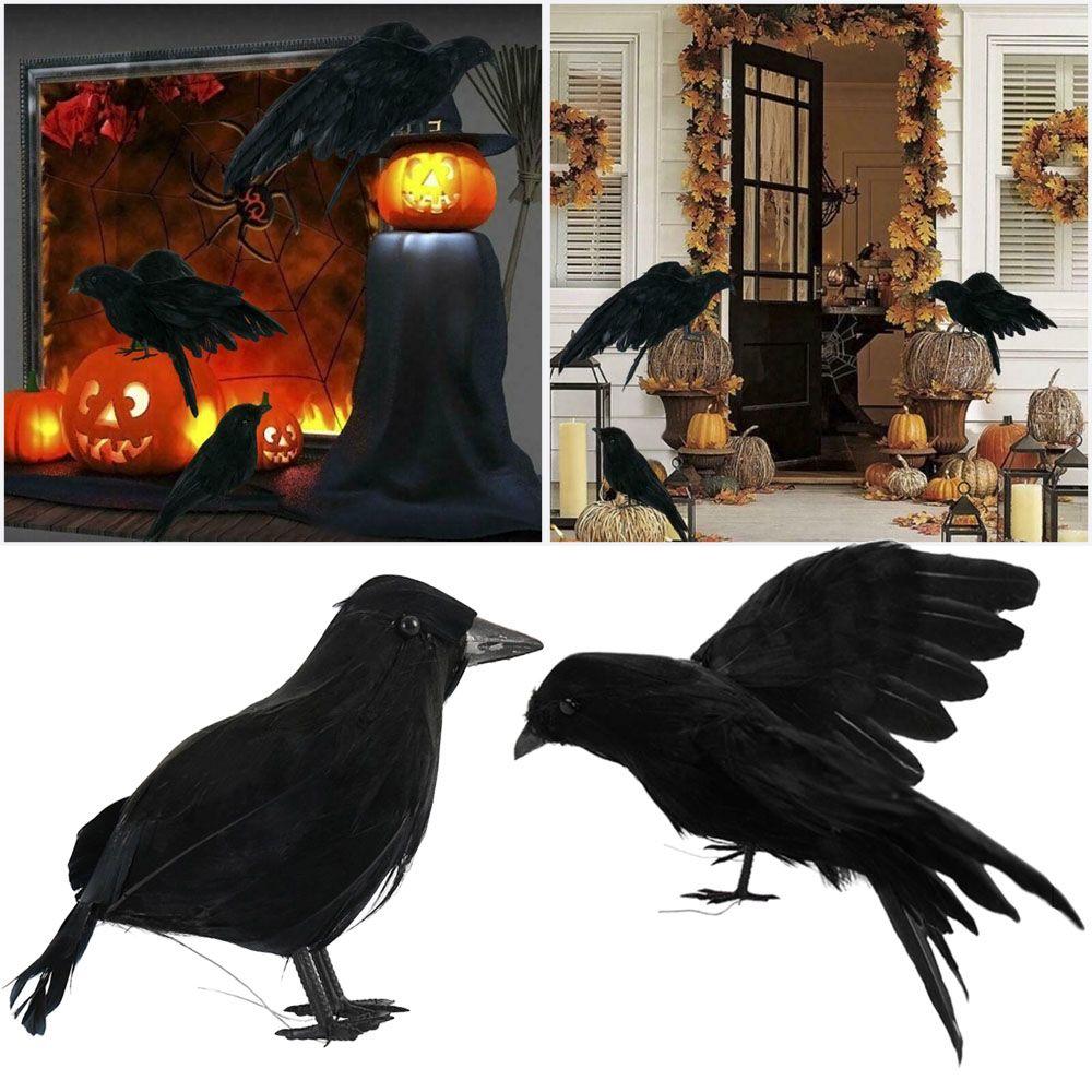 Decor Party Event Supplies Artificial Crows Feathered Raven Lifelike Black Bird Halloween Ornament
Decor Party Event Supplies Artificial Crows Feathered Raven Lifelike Black Bird Halloween Ornament