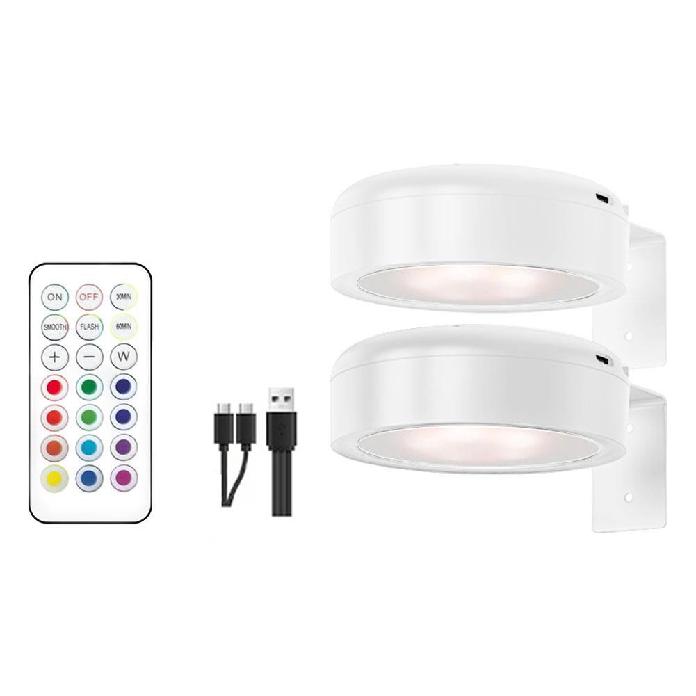 LED Wall Sconces Light Touch Control Remote 3 Colors & RGB LED Spotlight Wall Lights Wireless Picture Light Recharge Night Light
LED Wall Sconces Light Touch Control Remote 3 Colors & RGB LED Spotlight Wall Lights Wireless Picture Light Recharge Night Light