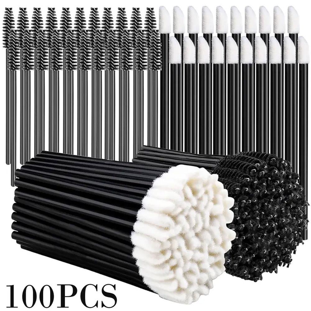 100pcs Disposable Mascara Wands Set with Lip Gloss Applicators Eyelash brush,Unscented Palm Brush with ABS Plastic Rod чёрный
100pcs Disposable Mascara Wands Set with Lip Gloss Applicators Eyelash brush,Unscented Palm Brush with ABS Plastic Rod чёрный