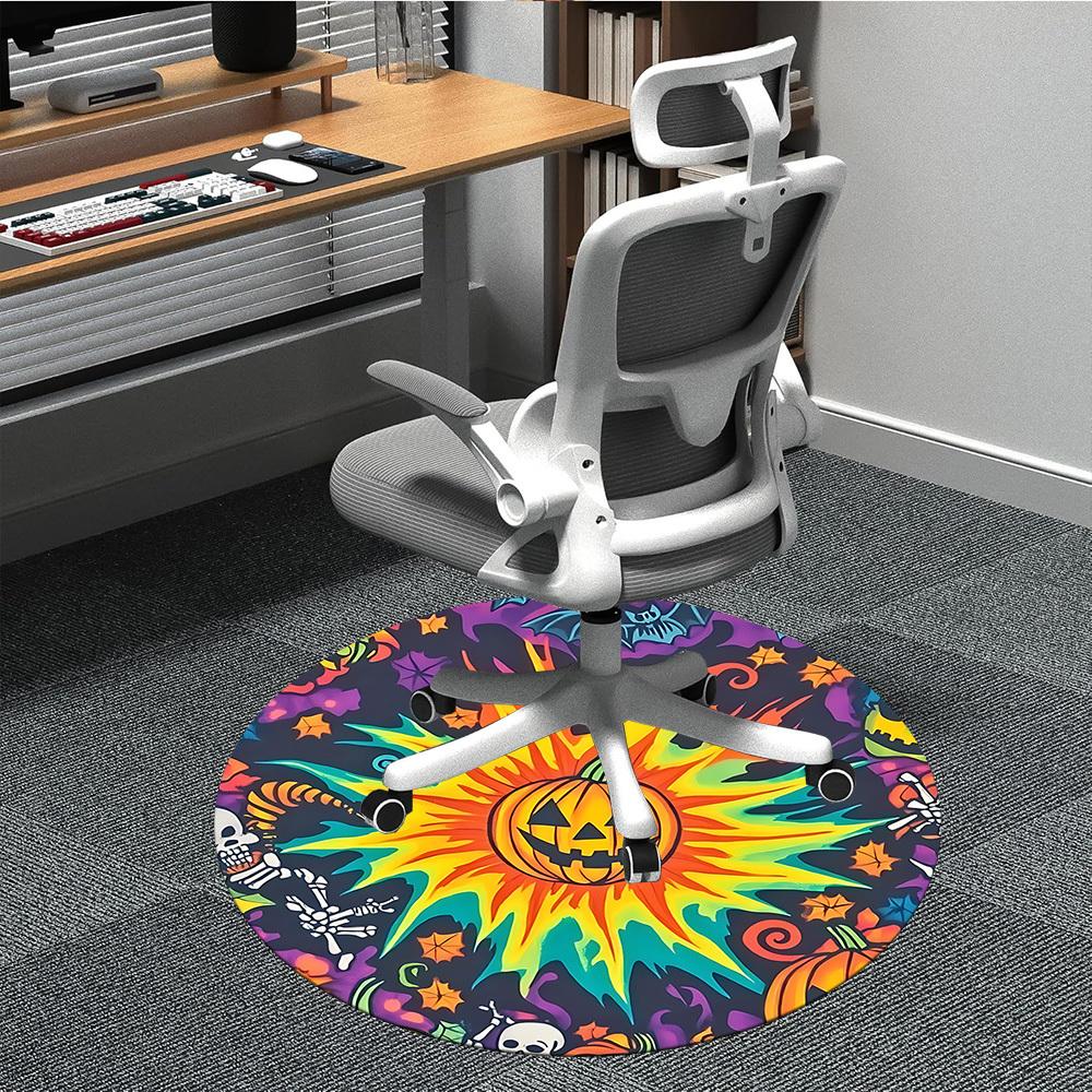 1PC Halloween Pumpkin Sun Office Round Rug, Non slip, Soft and Durable Office Rug for Interior Decoration, Perfect for Office 80cm
1PC Halloween Pumpkin Sun Office Round Rug, Non slip, Soft and Durable Office Rug for Interior Decoration, Perfect for Office 80cm