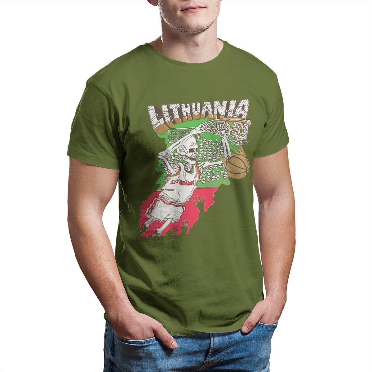 Men s T-Shirt Basketball Skeleton Lithuania Casual Pure Cotton Tees Short Sleeve T Shirts O Neck Clothes Summer 4XL
Men s T-Shirt Basketball Skeleton Lithuania Casual Pure Cotton Tees Short Sleeve T Shirts O Neck Clothes Summer 4XL