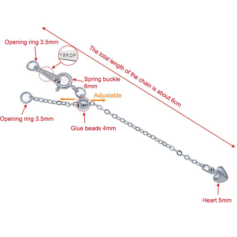 1Pcs Bracelet Accessories Metal Adjustable Extension Chains Bracelet Connectors For Diy Necklace Jewelry Making Supplies platinum blonde
1Pcs Bracelet Accessories Metal Adjustable Extension Chains Bracelet Connectors For Diy Necklace Jewelry Making Supplies platinum blonde