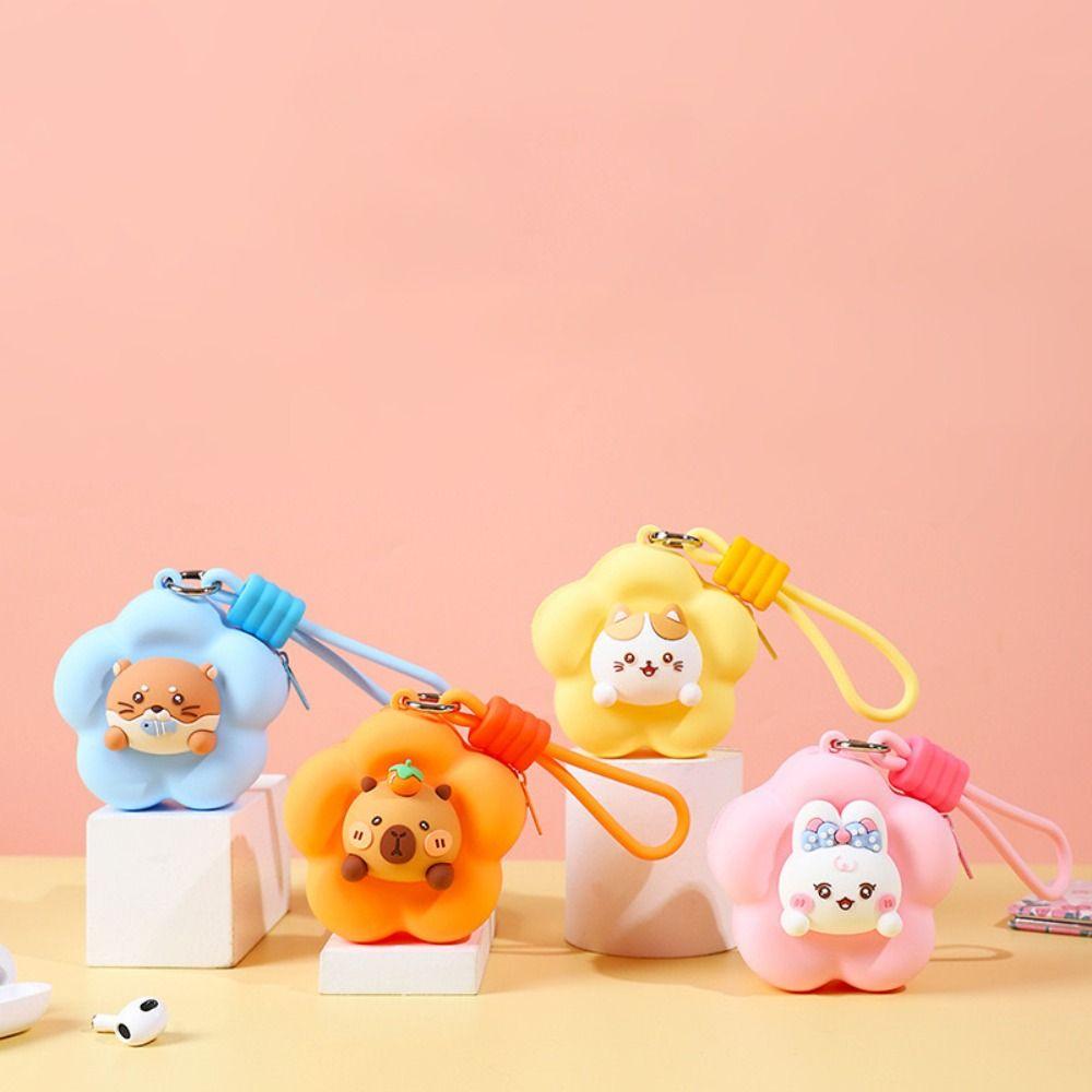 Storage Bag Capybara Keychain Animal Backpack Pendant Zipper Flower Shaped Wallet Kids Style 2
Storage Bag Capybara Keychain Animal Backpack Pendant Zipper Flower Shaped Wallet Kids Style 2