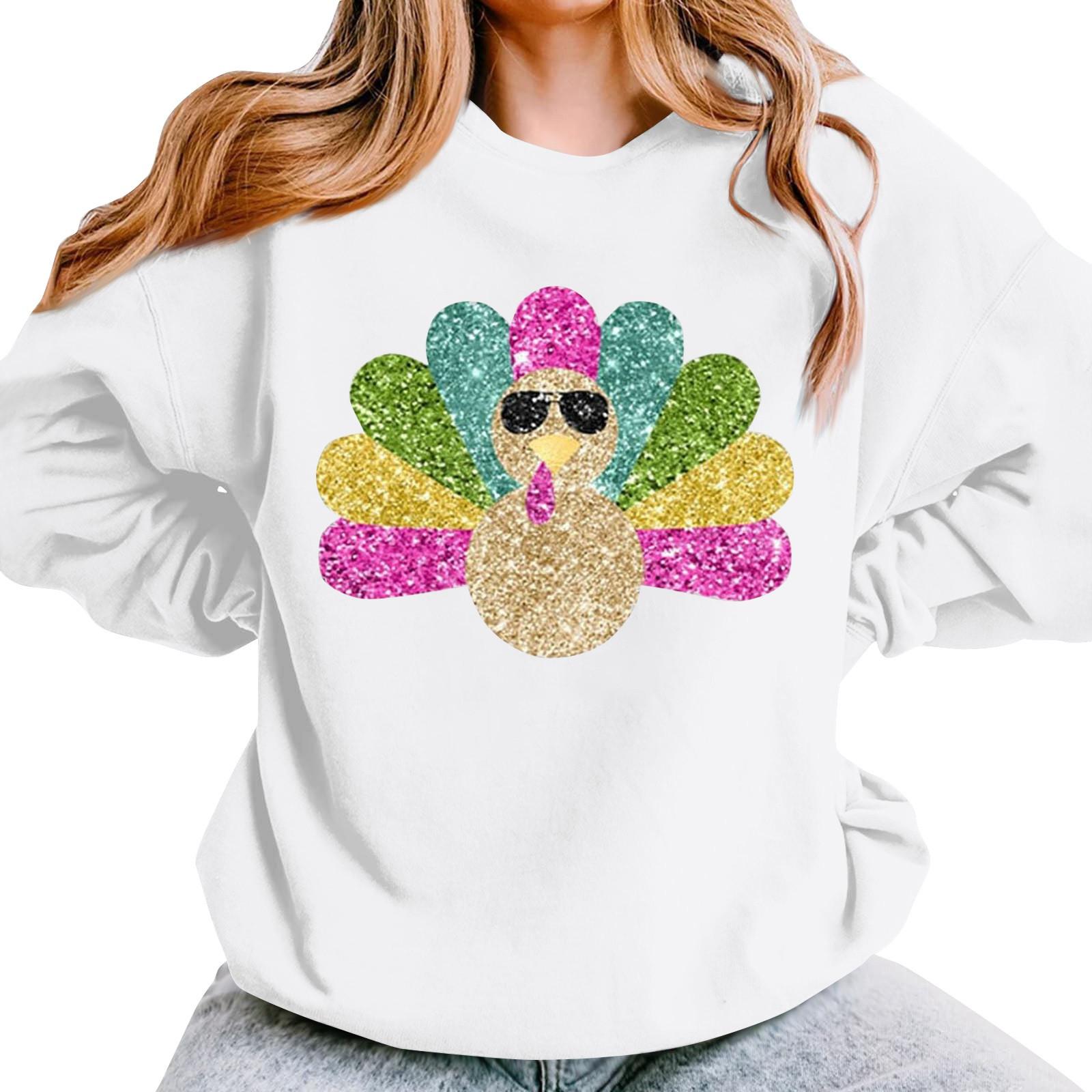 Женская повседневная мода День благодарения с принтом длинный рукав O-образный вырез пуловер толстовки XL белый
Женская повседневная мода День благодарения с принтом длинный рукав O-образный вырез пуловер толстовки XL белый