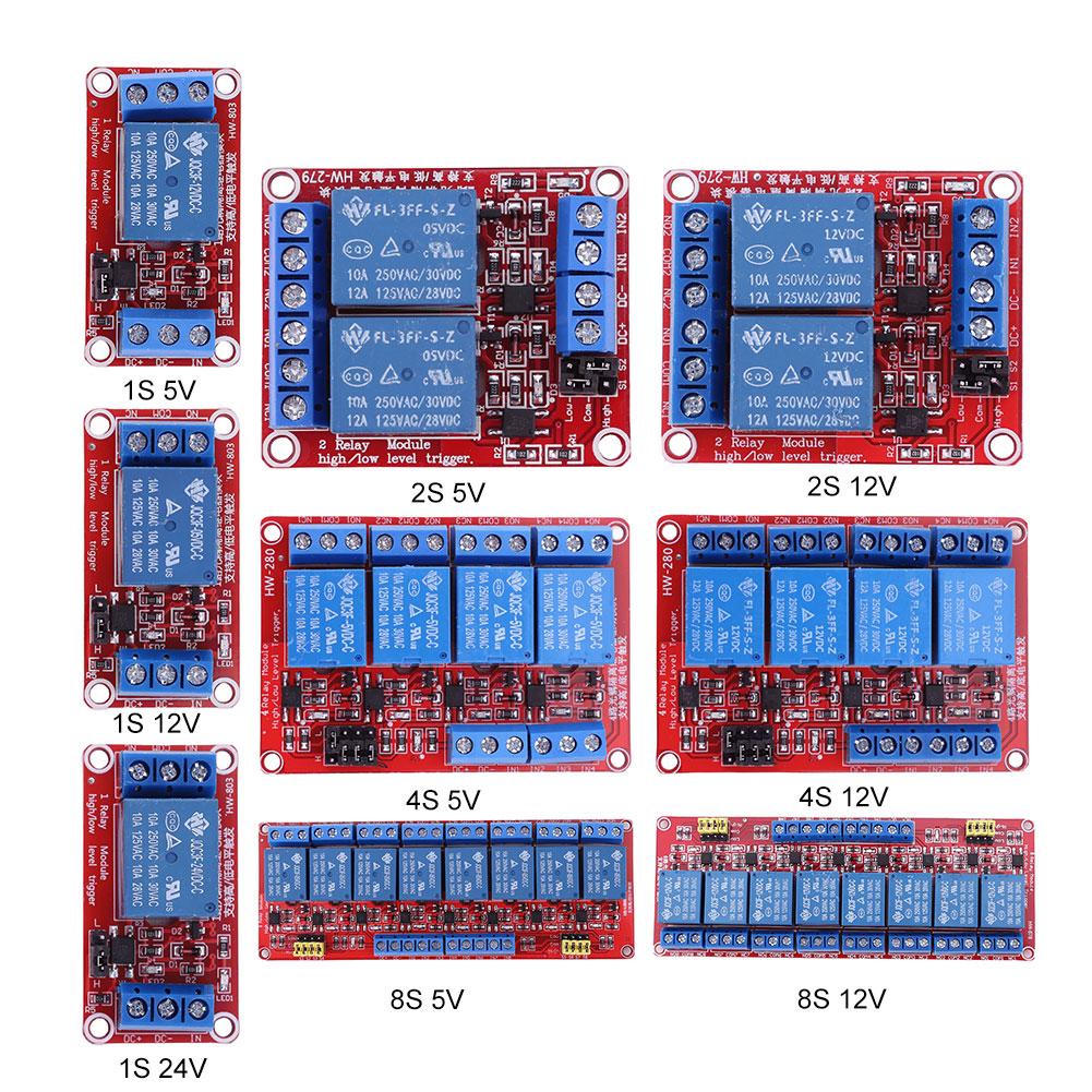 UK 1/2/4/8 Channel Relay Module Boards Shields DC 5/12/24V for Home Smart Contro 1S 24V
UK 1/2/4/8 Channel Relay Module Boards Shields DC 5/12/24V for Home Smart Contro 1S 24V