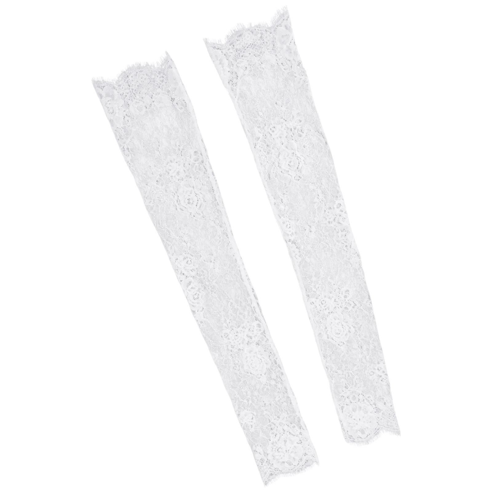 Seethrough Lace Arm Sleeves Sheer Gloves For Bride Wedding Gowns And Formal Occasion Lace Flower Gloves for Banquets 1 белый
Seethrough Lace Arm Sleeves Sheer Gloves For Bride Wedding Gowns And Formal Occasion Lace Flower Gloves for Banquets 1 белый