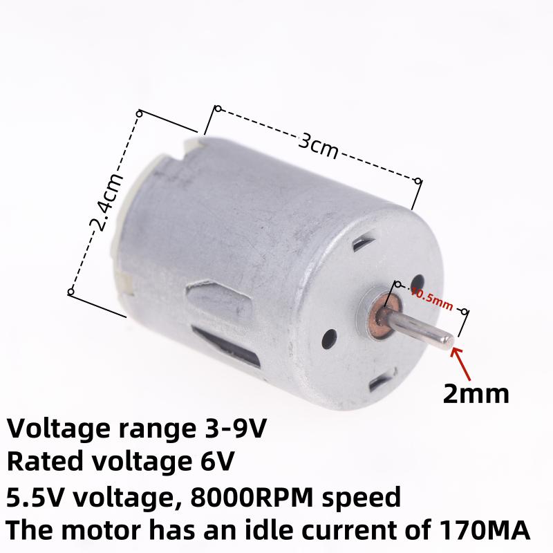 1 Piece Dc 3V-9V High Speed Carbon Brush Mini 24Mm Electric Motor Diy Hobby Toy Car Boat Model Micro R280 Motor Onesize
1 Piece Dc 3V-9V High Speed Carbon Brush Mini 24Mm Electric Motor Diy Hobby Toy Car Boat Model Micro R280 Motor Onesize