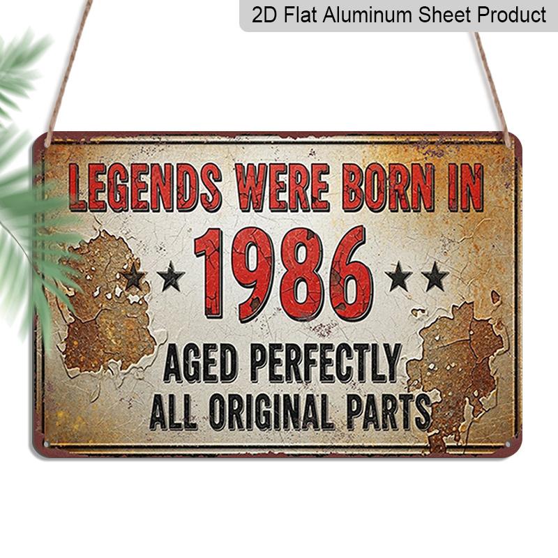 2D Flat 1pc ( 8X12 ), Legends Were Born in 1986 - Vintage Metal Sign | Rustic Wall Decor | Birthday Gift Idea | Retro Home Decoration | Unique 20*30cm
2D Flat 1pc ( 8X12 ), Legends Were Born in 1986 - Vintage Metal Sign | Rustic Wall Decor | Birthday Gift Idea | Retro Home Decoration | Unique 20*30cm