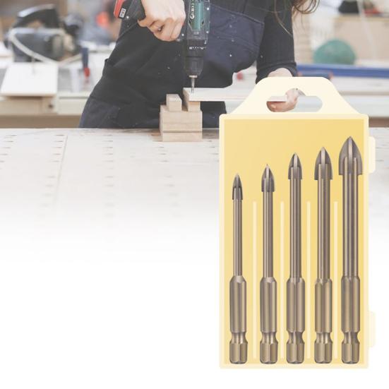 5Pcs/6Pcs Widely Used Cross Drill Bit Hex Shank Efficient Universal High Hardness Sharp 
5Pcs/6Pcs Widely Used Cross Drill Bit Hex Shank Efficient Universal High Hardness Sharp