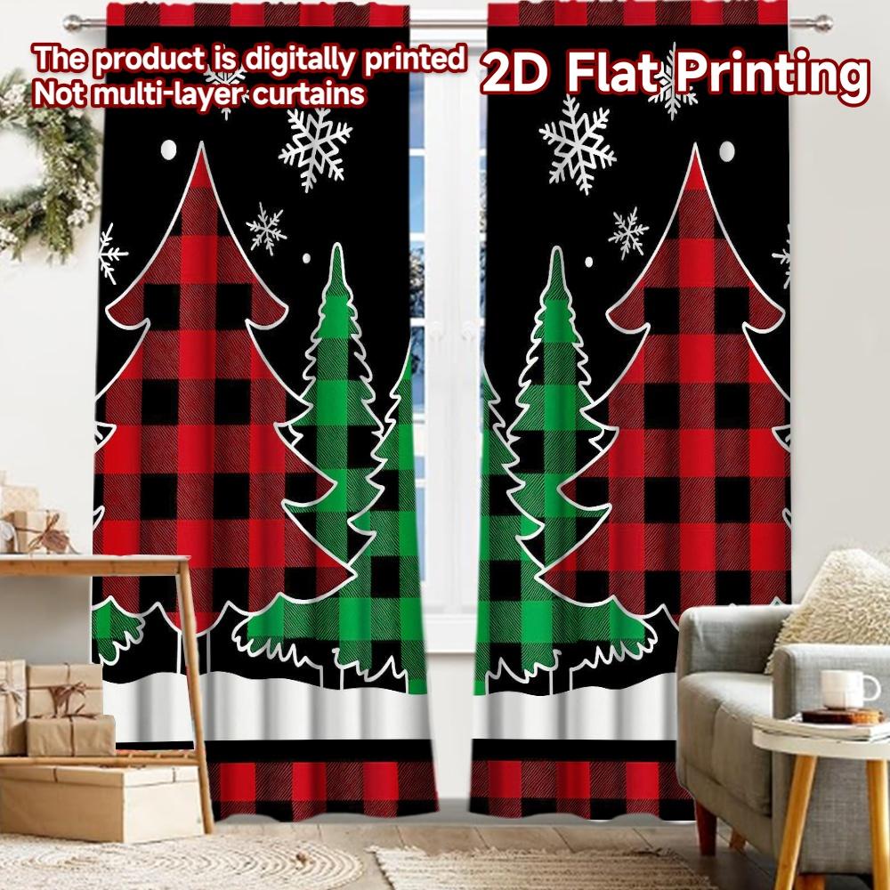 2pcs, 2D FLAT PRINTING Curtains (Without Rod) Plaid Pinescape Modern Fashionable Curtainments during the Christmas holiday 52.50 × 116.00 cm 2 pcs
2pcs, 2D FLAT PRINTING Curtains (Without Rod) Plaid Pinescape Modern Fashionable Curtainments during the Christmas holiday 52.50 × 116.00 cm 2 pcs