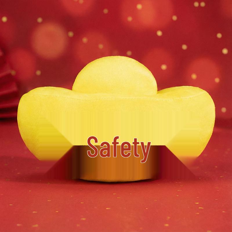 Chinese New Year Gold Ingot Cushion Plush Toy - Festive Decompression Gift 11cm 0.025kg (Pendant)
Chinese New Year Gold Ingot Cushion Plush Toy - Festive Decompression Gift 11cm 0.025kg (Pendant)