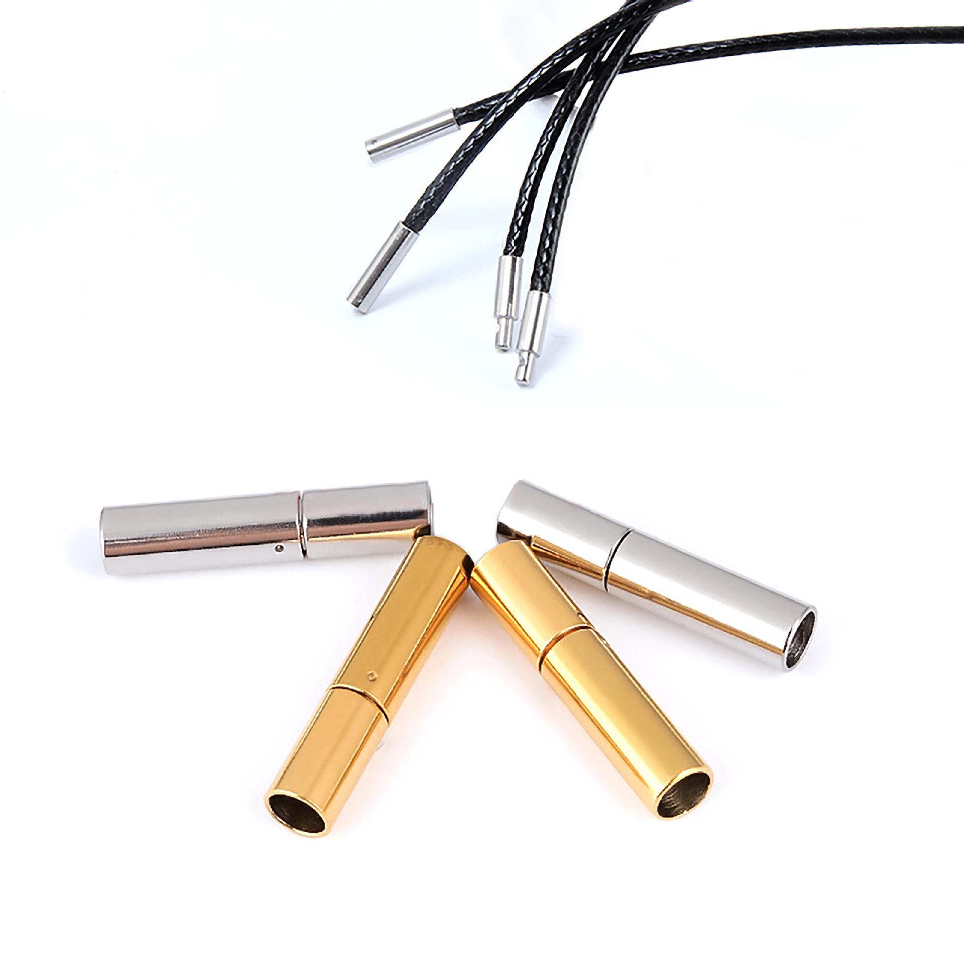 Stainless Steel Rice Bead Leather Cord Clasp for DIY Jewelry Accessories Inner diameter 1.5mm
Stainless Steel Rice Bead Leather Cord Clasp for DIY Jewelry Accessories Inner diameter 1.5mm