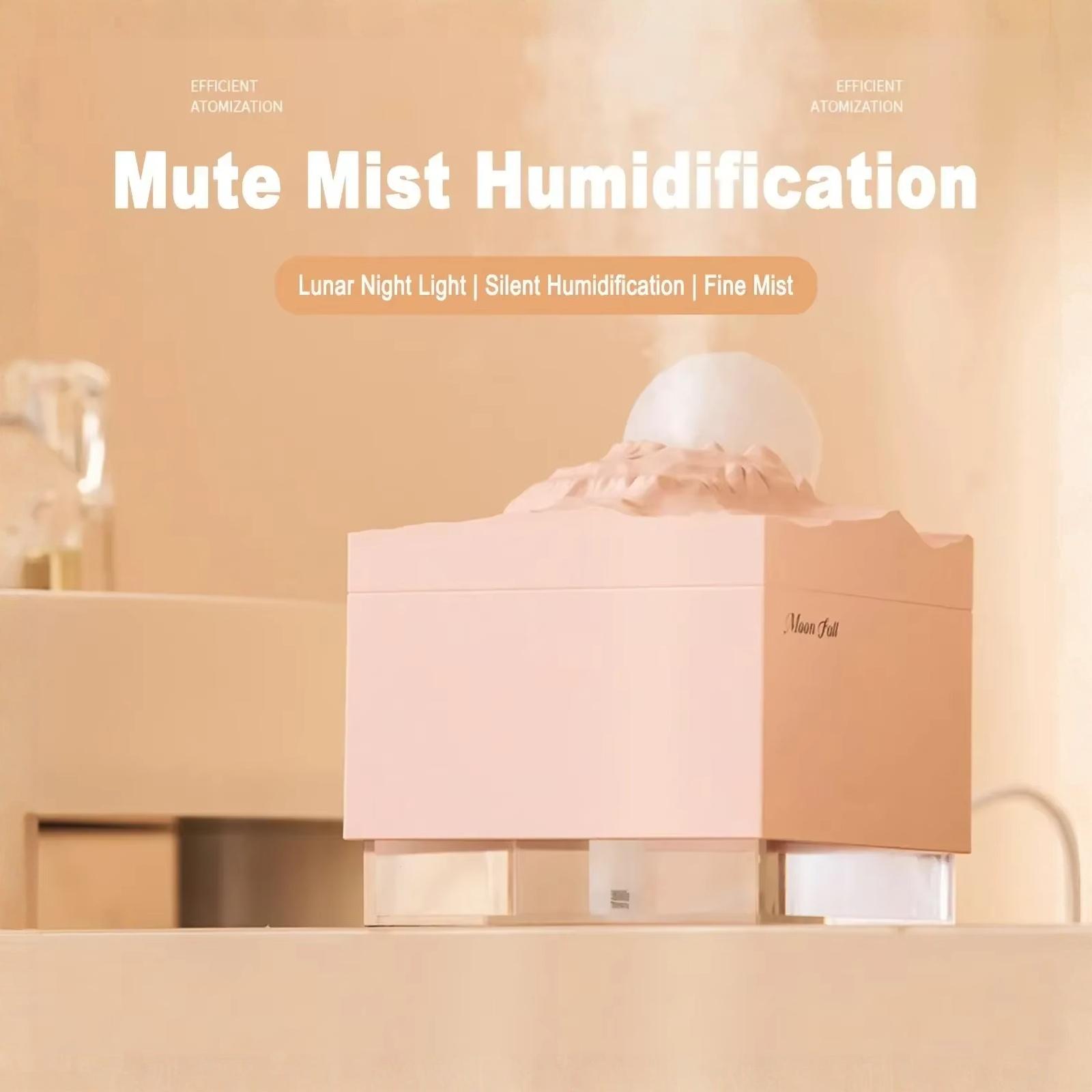 Moon Fall Humidifier Desktop Humidifier Moon Night Light Decoration one size рожевий
Moon Fall Humidifier Desktop Humidifier Moon Night Light Decoration one size рожевий