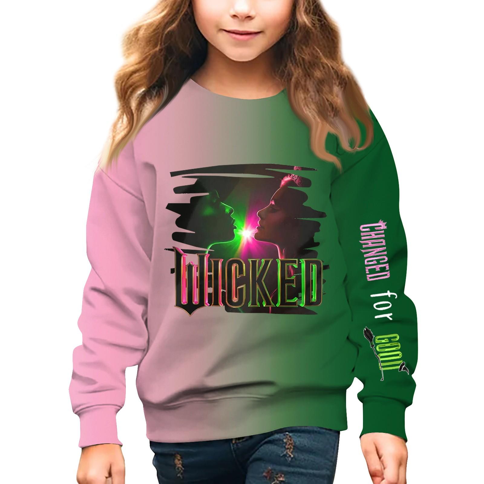 Свитшоты Wickeds для девочек, рубашки для малышей, свитера Wickeds, топы для детей 2–12 лет 110 чёрный