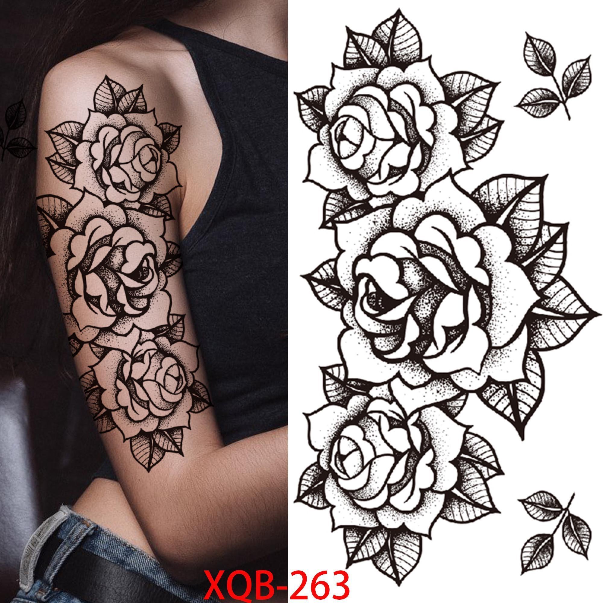 1 ШТ. 210*114 ММ Сексуальный Цветочный Узор Временные Татуировки Черной Розы для Женщин Водонепроницаемые Поддельные Татуировки для Рук Боди-Арт Рукав Наклейка Для Тела XQB-263
1 ШТ. 210*114 ММ Сексуальный Цветочный Узор Временные Татуировки Черной Розы для Женщин Водонепроницаемые Поддельные Татуировки для Рук Боди-Арт Рукав Наклейка Для Тела XQB-263