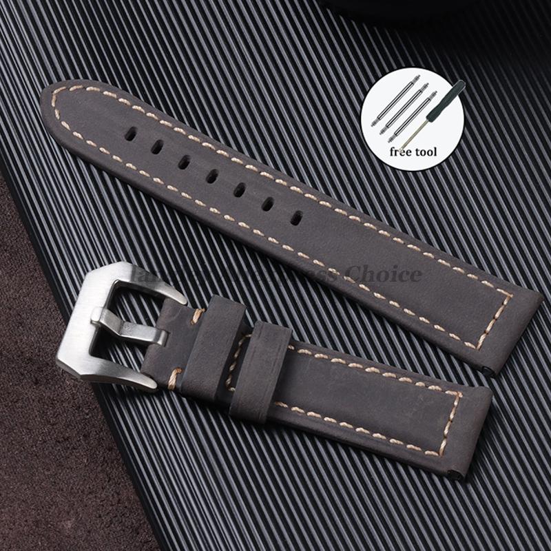 Genuine Leather Watch Strap for Panerai Band Men Women PAM111/441/312 Horse Cowhide Leather Belts 20mm 22mm 24mm 26mm for Casio 26mm&Black Buckle сірий колір
Genuine Leather Watch Strap for Panerai Band Men Women PAM111/441/312 Horse Cowhide Leather Belts 20mm 22mm 24mm 26mm for Casio 26mm&Black Buckle сірий колір