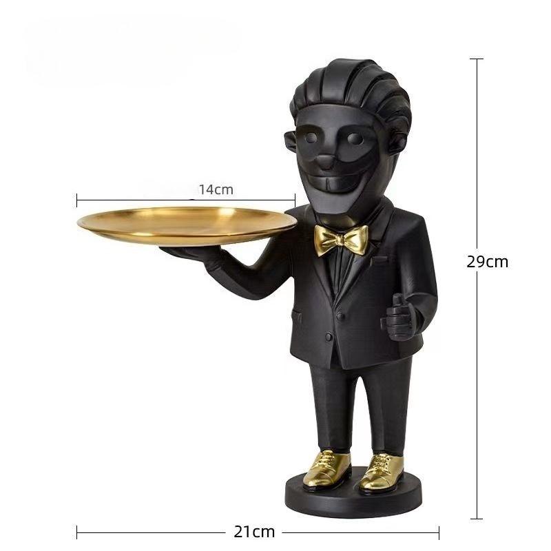 Mr. Monkey With Tray Resin Decor Novelty Resin Animal Statue,Creative Desk Organizer for Office Home Decor Gift for Colleague
Mr. Monkey With Tray Resin Decor Novelty Resin Animal Statue,Creative Desk Organizer for Office Home Decor Gift for Colleague