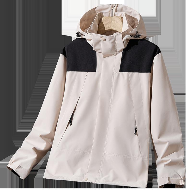 Пара Мужская Мода Весенне-Осеннее Пальто Альпинизм Штурмовой Ветрозащитный Куртка для Занятий Спортом на Открытом Воздухе XS