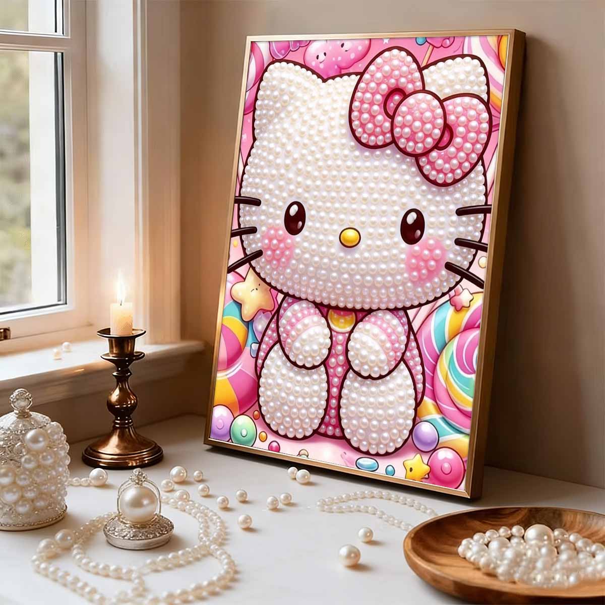 Сад Радуги Hello Kitty Безрамное Искусство с Вставками из Жемчуга | Ручная Работа Жемчужный Декор, Тема Радужного Пикника, для Девочек, Игривый, Свежий Домашний Декор 35x45cm
Сад Радуги Hello Kitty Безрамное Искусство с Вставками из Жемчуга | Ручная Работа Жемчужный Декор, Тема Радужного Пикника, для Девочек, Игривый, Свежий Домашний Декор 35x45cm