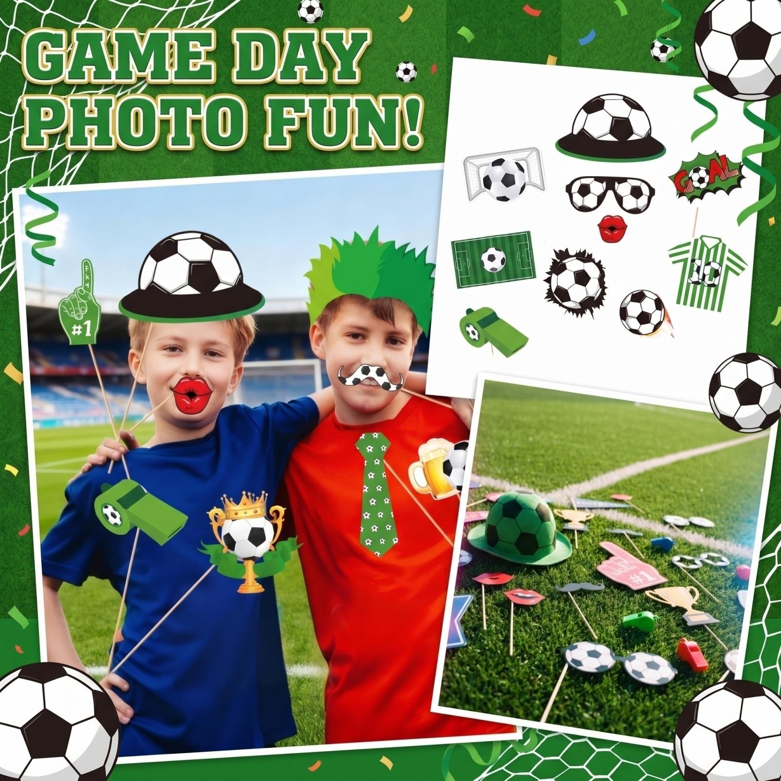 Soccer Themed Party Decorations & Photo Booth Props Handheld Signs For Boys Birthdays One Size
Soccer Themed Party Decorations & Photo Booth Props Handheld Signs For Boys Birthdays One Size