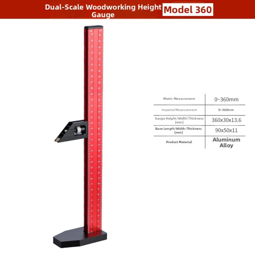 Woodworking Height Ruler with Clear and Standardized Scales for Accurate Measurement and Marking of Depth and Height
Woodworking Height Ruler with Clear and Standardized Scales for Accurate Measurement and Marking of Depth and Height