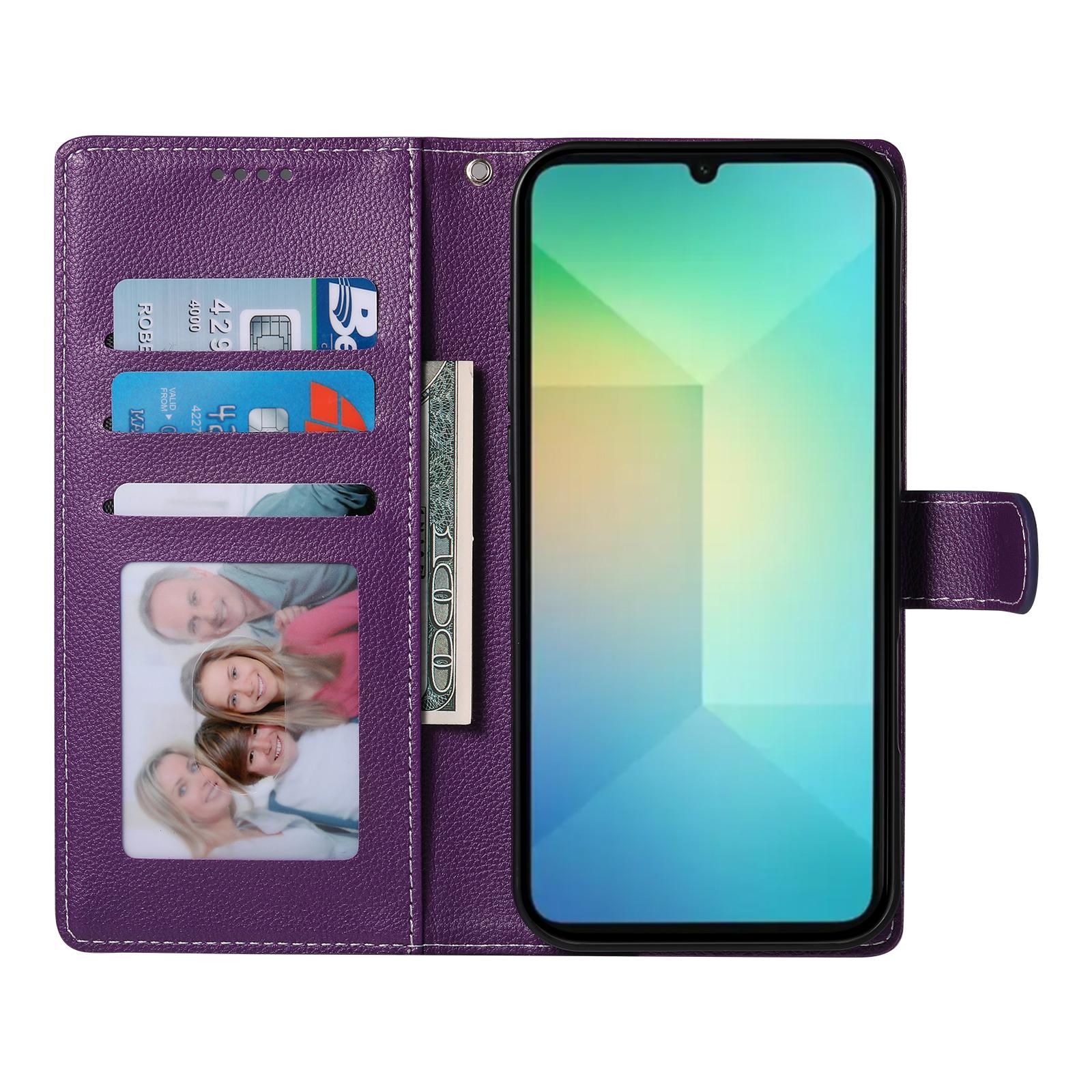 For Samsung Galaxy A06 4G Case Litchi Texture Leather Magnetic Clasp Wallet Stand Phone Cover with Wrist Strap Sky Blue
For Samsung Galaxy A06 4G Case Litchi Texture Leather Magnetic Clasp Wallet Stand Phone Cover with Wrist Strap Sky Blue