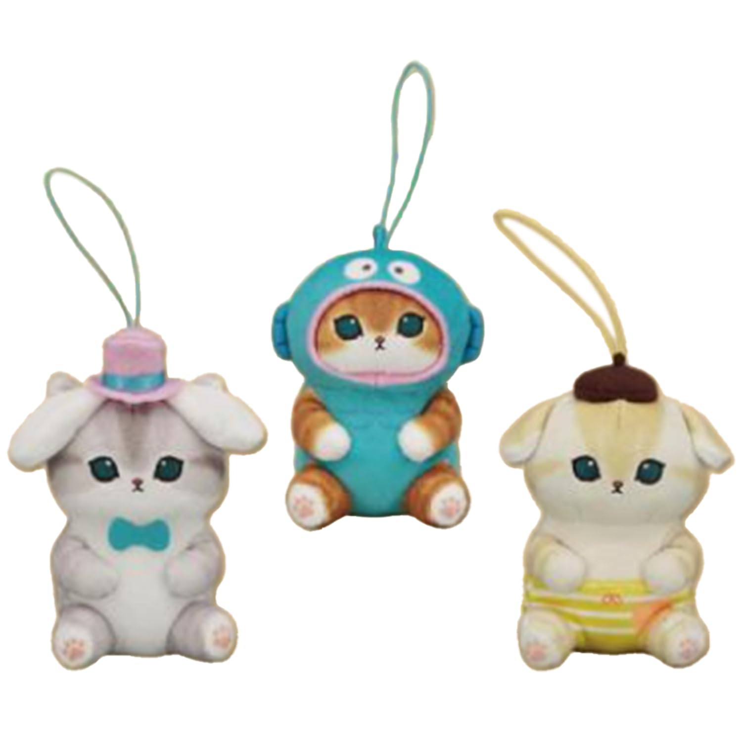 Набор из 3-х персонажей талисманов Sanrio, примерно 10 см. (т.2) 
Набор из 3-х персонажей талисманов Sanrio, примерно 10 см. (т.2)