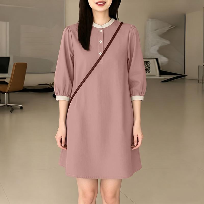 ZANZEA Women Casual Round Neck 3/4 Sleeve Loose Elegant Dress S розовый
ZANZEA Women Casual Round Neck 3/4 Sleeve Loose Elegant Dress S розовый