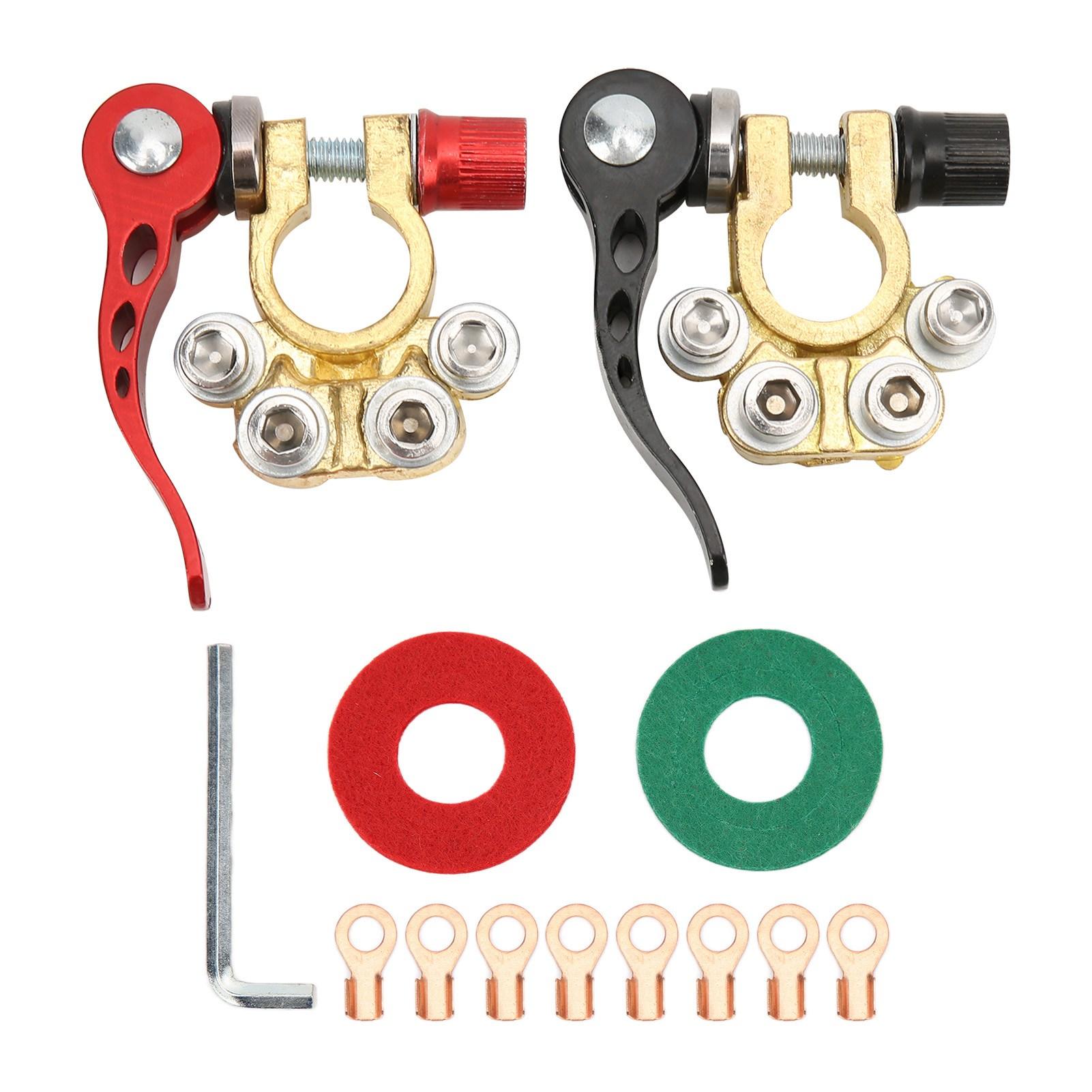 Battery Terminal Connector 4 Way Quick Release Positive Negative Power Switch Top Post Clamp
Battery Terminal Connector 4 Way Quick Release Positive Negative Power Switch Top Post Clamp