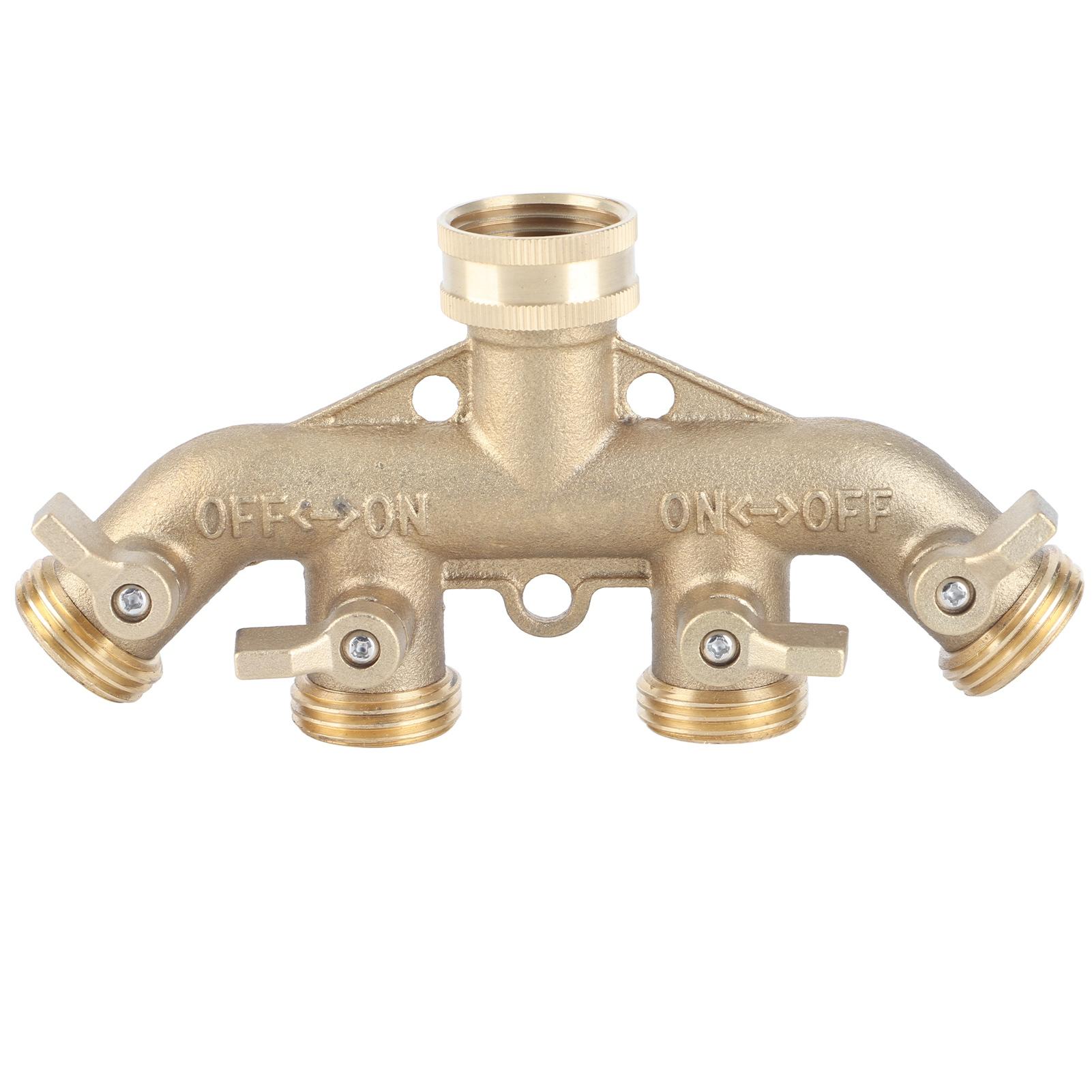 G3/4 Brass 4‑Way Garden Hose Splitter Ball Valve Hose Adapter Water Faucet Valve Connector золотий
G3/4 Brass 4‑Way Garden Hose Splitter Ball Valve Hose Adapter Water Faucet Valve Connector золотий