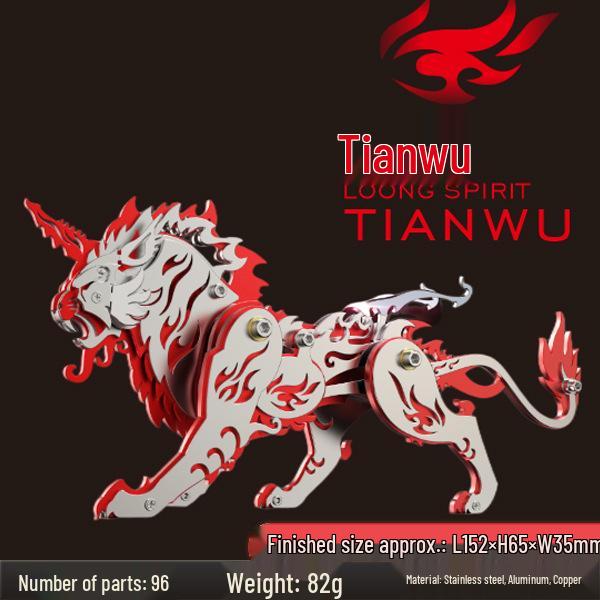 Qiongqi 3D металевий пазл: Модель сталевого звіра своїми руками та креативний подарунок Longqi
Qiongqi 3D металевий пазл: Модель сталевого звіра своїми руками та креативний подарунок Longqi
