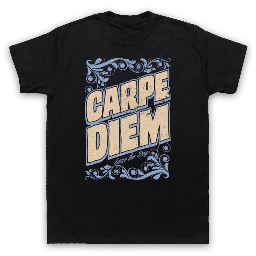 Carpe Diem Лови момент Латинская фраза Вдохновляющая футболка для мужчин и женщин 4XL
Carpe Diem Лови момент Латинская фраза Вдохновляющая футболка для мужчин и женщин 4XL
