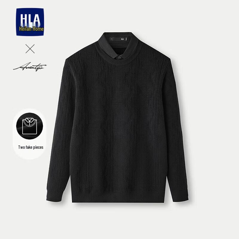 HLA Men s Faux Two-Piece Double-Collar Knit Sweater M
HLA Men s Faux Two-Piece Double-Collar Knit Sweater M
