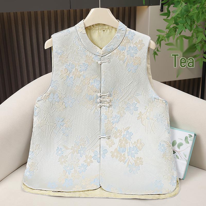 Women s New Style Mulberry Silk Vest: National Jacquard Jacket with Stand Collar & Frog Buttons, Tang Suit Spring Gilet Double Extra Large синий
Women s New Style Mulberry Silk Vest: National Jacquard Jacket with Stand Collar & Frog Buttons, Tang Suit Spring Gilet Double Extra Large синий