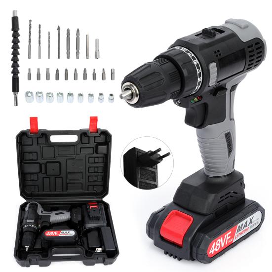 28Pcs/Set 21V Cordless Drill 25 Torque Settings Electric Screwdriver Power Driver EU
28Pcs/Set 21V Cordless Drill 25 Torque Settings Electric Screwdriver Power Driver EU