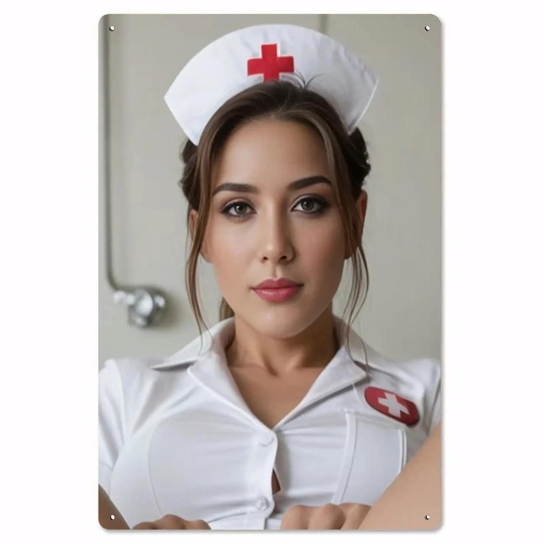 Vintage Metal Nurse Sign 8x12 Inch Heavy Aluminum Plaque Retro Hospital Wall Decor for Home Office Cafe 20x30cm
Vintage Metal Nurse Sign 8x12 Inch Heavy Aluminum Plaque Retro Hospital Wall Decor for Home Office Cafe 20x30cm