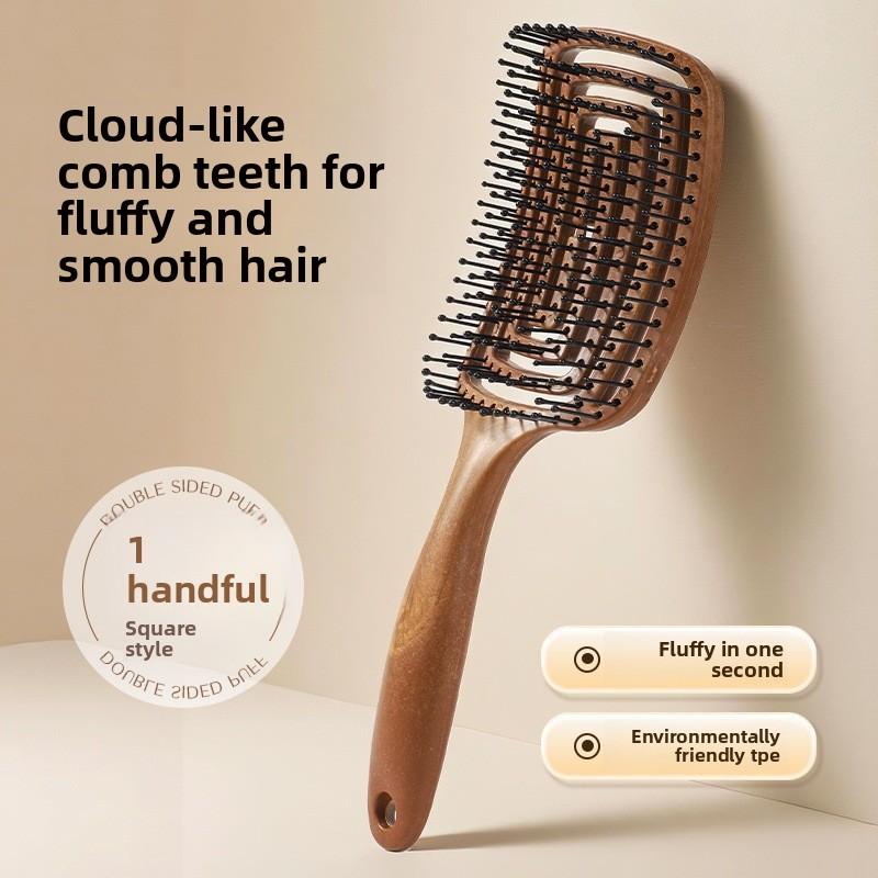 Fluffy high cranial top anti-static curling comb women s wood grain brown mosquito coil comb hollow ribs hair comb square
Fluffy high cranial top anti-static curling comb women s wood grain brown mosquito coil comb hollow ribs hair comb square
