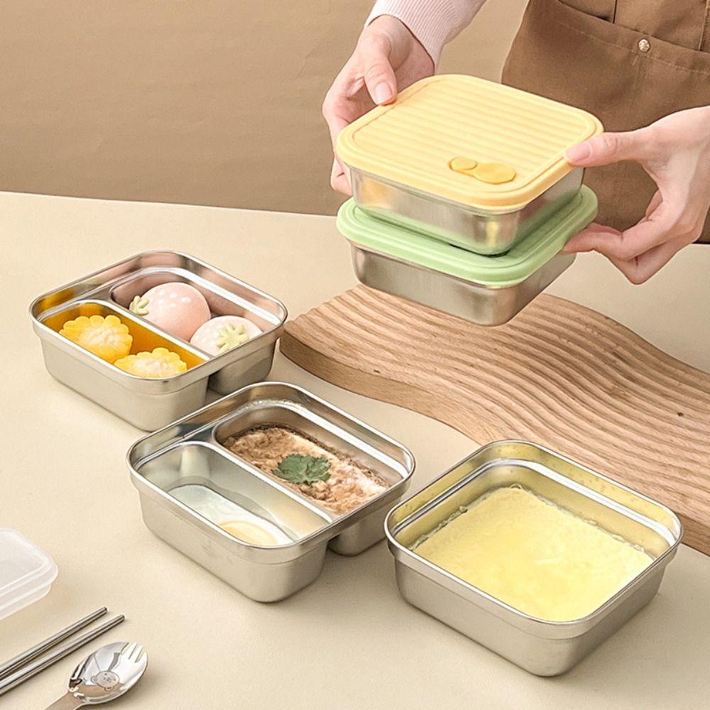 304 Stainless Steel Square Lunch Box Portable Stackable Fruit Salad Food Container with Lid Leak Proof Bento Box
304 Stainless Steel Square Lunch Box Portable Stackable Fruit Salad Food Container with Lid Leak Proof Bento Box