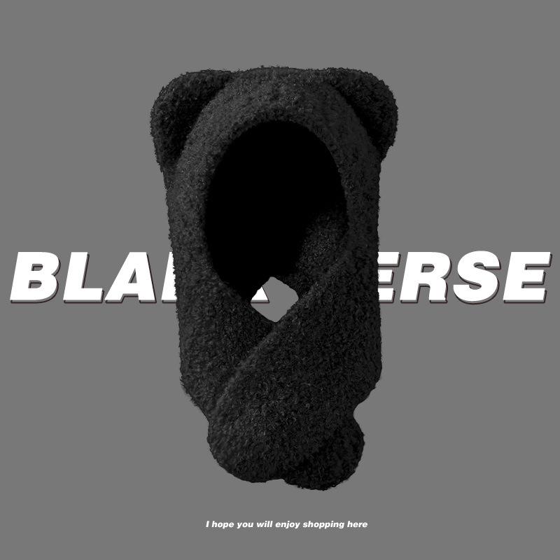 Осенне-зимняя теплая шапка-медведь женская повседневная милая шапочка с маленьким лицом вязаная шапка ветрозащитная с защитой ушей плюшевая шапка чёрный
Осенне-зимняя теплая шапка-медведь женская повседневная милая шапочка с маленьким лицом вязаная шапка ветрозащитная с защитой ушей плюшевая шапка чёрный