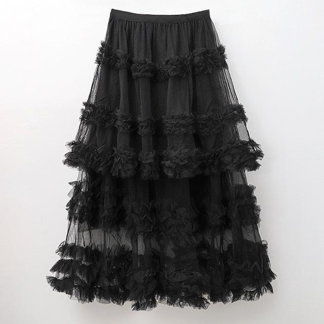 Универсальное длинное платье А-силуэта с высокой талией и пышной многослойной юбкой-тортом One Size чёрный
Универсальное длинное платье А-силуэта с высокой талией и пышной многослойной юбкой-тортом One Size чёрный