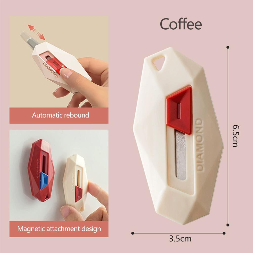 Diamond Design Unbox Knife Safety Round Head Cutter Magnetic Carton Box Cutter for Opening Package Letter Utility Knife NORMAL кофейный
Diamond Design Unbox Knife Safety Round Head Cutter Magnetic Carton Box Cutter for Opening Package Letter Utility Knife NORMAL кофейный