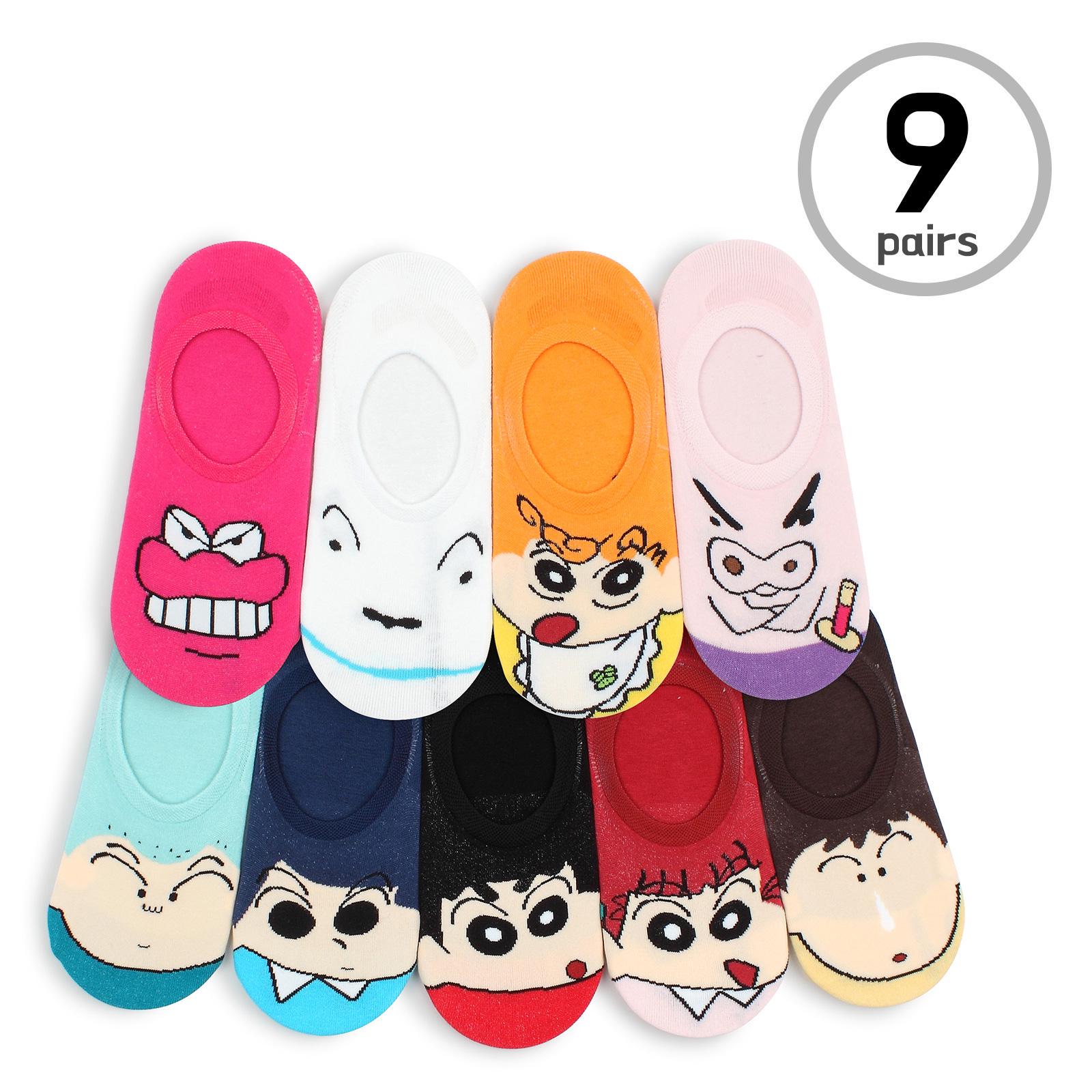 Официальные носки без показа Crayon Shin Chan (9 пар) Japanes Cartoon Anime Kids Fashion GE19 23cm-25.5cm
Официальные носки без показа Crayon Shin Chan (9 пар) Japanes Cartoon Anime Kids Fashion GE19 23cm-25.5cm