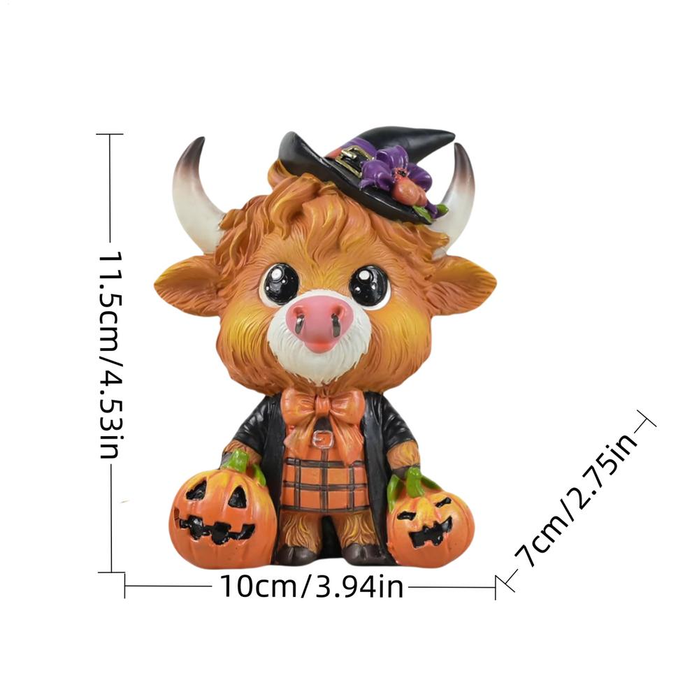 Halloween Highland Cow Figurine Halloween Highland Cattle Dwarf Resin Statue Home Desktop Porch Decoration Halloween Decor
Halloween Highland Cow Figurine Halloween Highland Cattle Dwarf Resin Statue Home Desktop Porch Decoration Halloween Decor