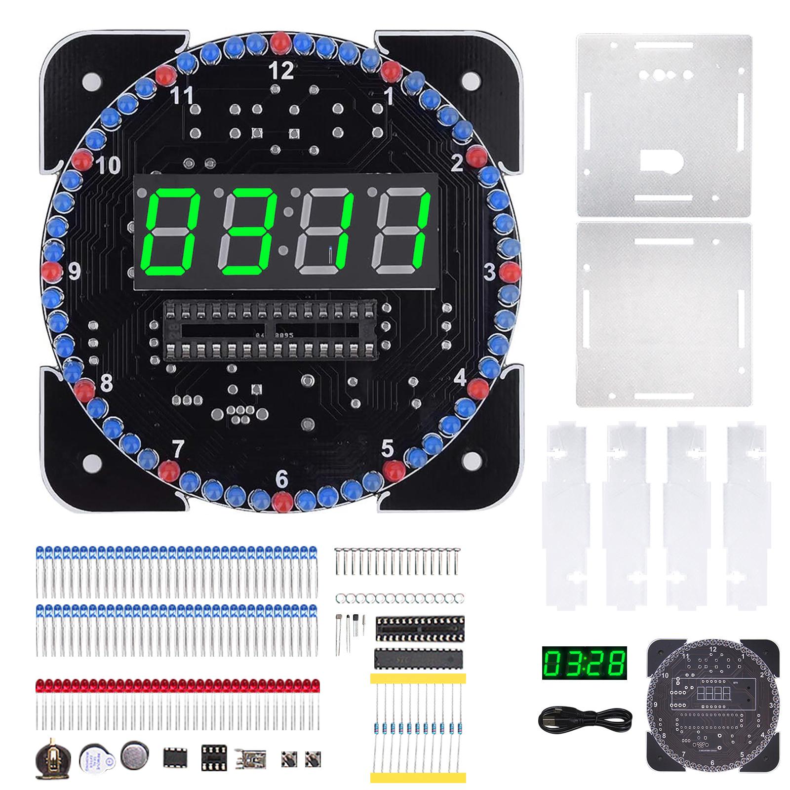 Digital Clock Electronics Set With Light Control And Precise Timekeeping Perfect For Students And Office Decor зелёный
Digital Clock Electronics Set With Light Control And Precise Timekeeping Perfect For Students And Office Decor зелёный