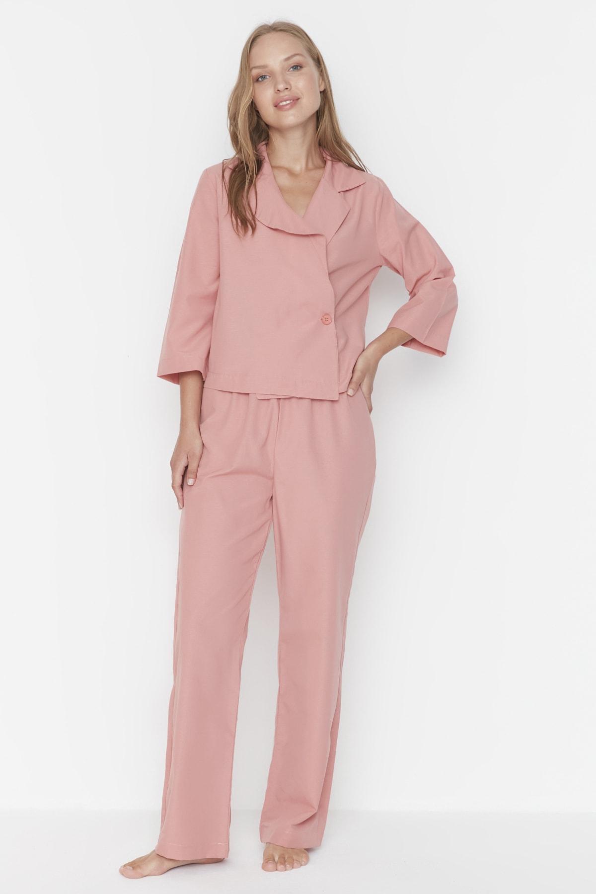 Пижамный Комплект - Розовый - Однотонный
Пижамный Комплект - Розовый - Однотонный