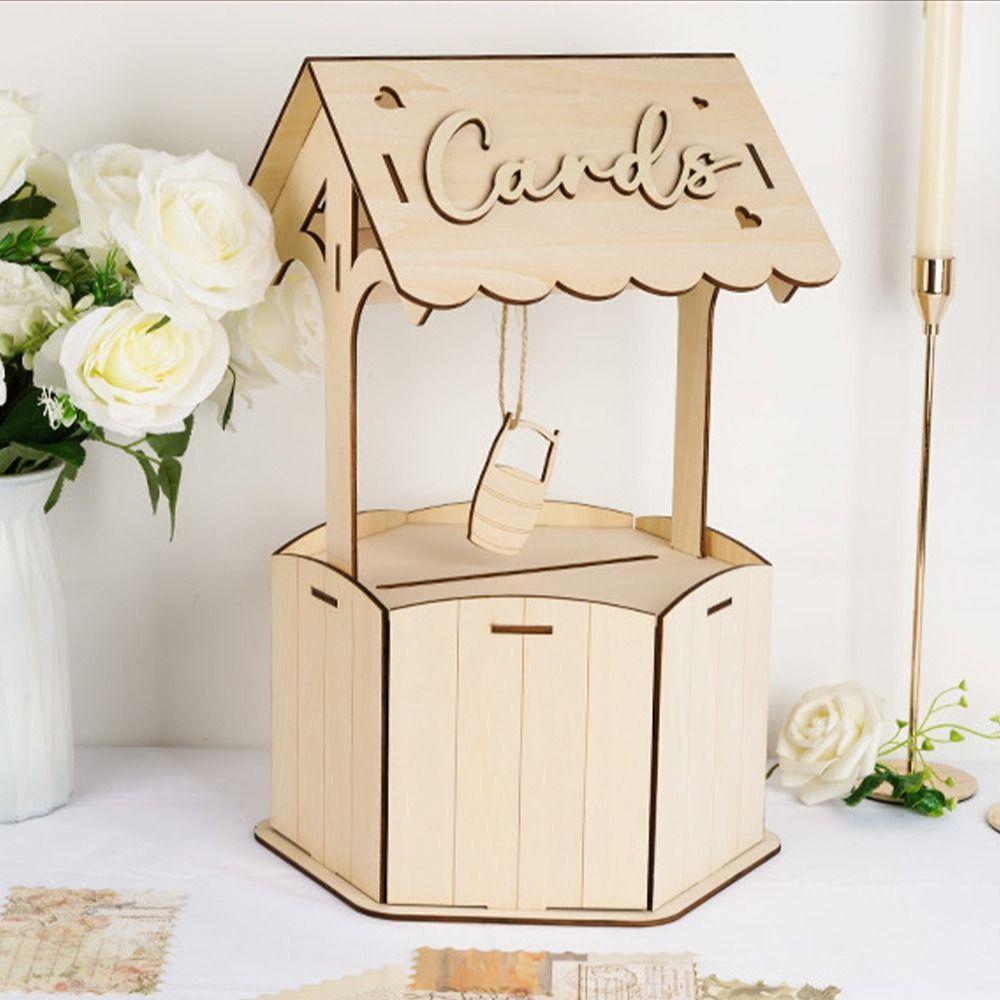 Rustic Wooden Gift Card Box Wood Craft Receiving Box Durable Wishes Wedding Card Box Wedding Party Wooden
Rustic Wooden Gift Card Box Wood Craft Receiving Box Durable Wishes Wedding Card Box Wedding Party Wooden